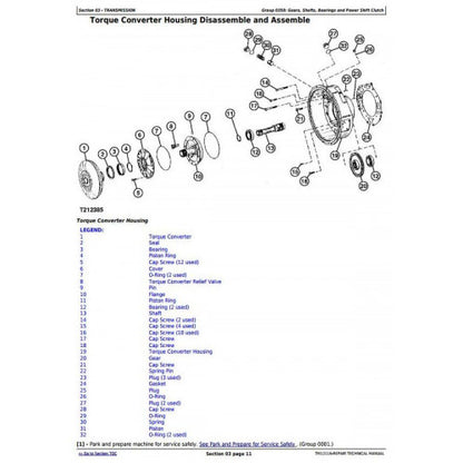 SERVICE REPAIR TECHNICAL MANUAL - JOHN DEERE 824K 4WD LOADER (SN.641970—664099) W.T3/S2 ENGINES TM12116