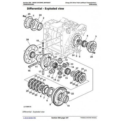 TM406619 - JOHN DEERE TRACTOR 6090MC, 6100MC, 6110MC, 6090RC, 6100RC,6110RC