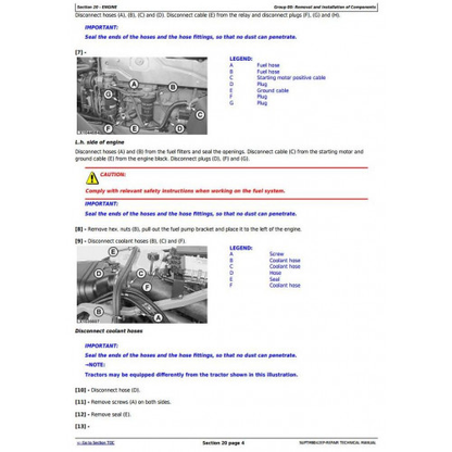 SUPTM8042EP - JOHN DEERE TRACTORS 7430E, 7530E