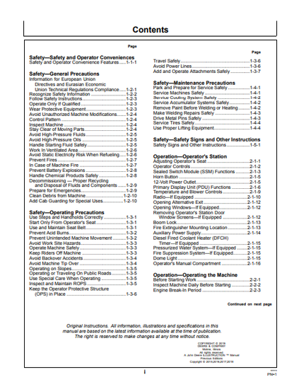 OPERATOR MANUAL - JOHN DEERE 643L (L SERIES) Forestry Wheeled Feller Buncher OMT335598X19