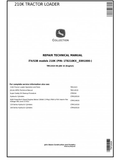 REPAIR TECHNICAL MANUAL - JOHN DEERE 210K TRACTOR LOADER (PIN: 1T8210KX__E891000-) TM12424