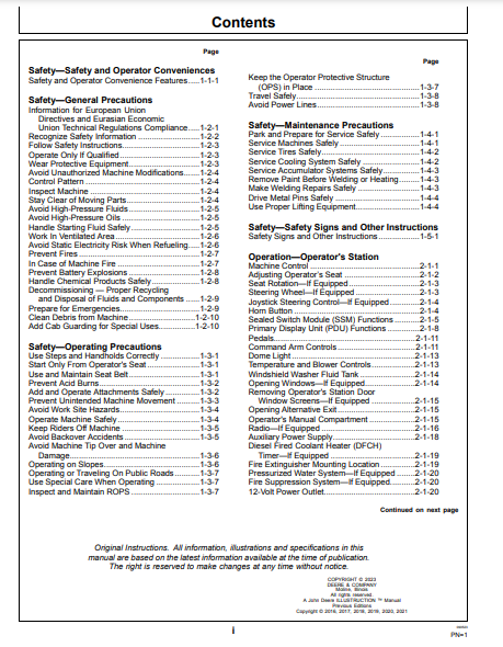 OPERATOR MANUAL - JOHN DEERE 640L,648L,748L,848L,948L FORESTRY SKIDDER OMT335601X19