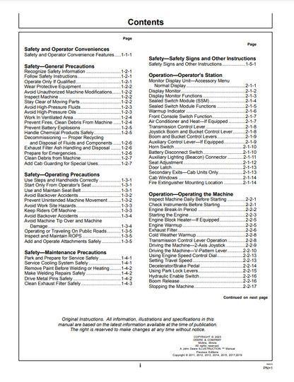 OPERATOR MANUAL - JOHN DEERE 470GLC CONSTRUCTION EXCAVATORS OMT377205X19_34