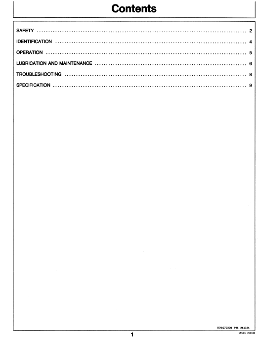 OHN DEERE RADIAL PISTON PUMPS (SERIES) Construction Pumps OPERATOR MANUAL - OMAR107150