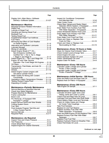 OPERATOR MANUAL - JOHN DEERE 544K (0) Construction Loader OMT361499X19