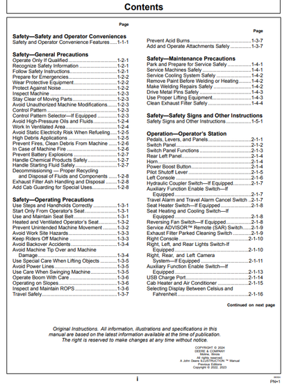 OPERATOR MANUAL - JOHN DEERE 318E, 320E, 324E Construction Skid Steers - OMT306353_