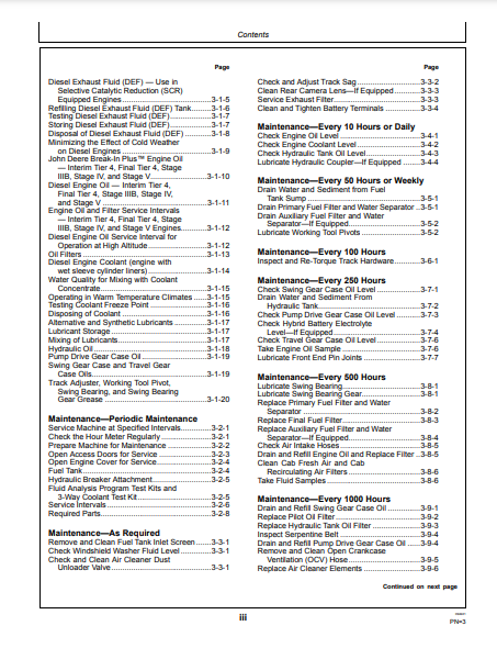 OPERATOR MANUAL - JOHN DEERE 380GLC (G SERIES) Construction Excavator OMT351367X19