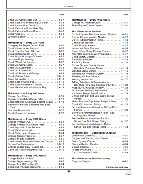 OMF062546 - JOHN DEERE 1110NA Forestry Forwarders OPERATOR MANUAL