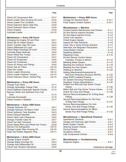 OMF062546 - JOHN DEERE 1110NA Forestry Forwarders OPERATOR MANUAL