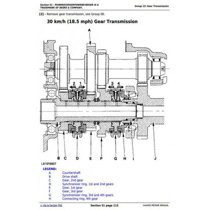 SERVICE REPAIR MANUAL - JOHN DEERE TRACTORS SE6200,TM4493 