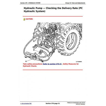 DIAGNOSTIC, TESTS SERVICE MANUAL - JOHN DEERE TRACTORS 6125J (SOUTH AMERICA) TM801819