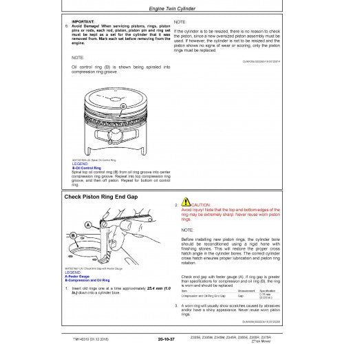 TECHNICAL MANUAL - JOHN DEERE Z335E,ZTRAK MOWER TM140319 