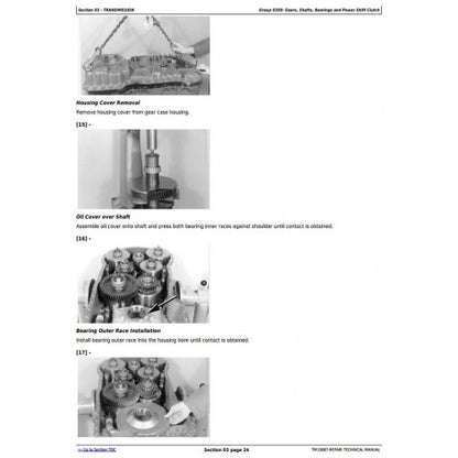 SERVICE REPAIR MANUAL -  JOHN DEERE 524K 4WD LOADER (SN.BEFORE 642245) W.ENGINE 6068HDW74 (T3) TM10687