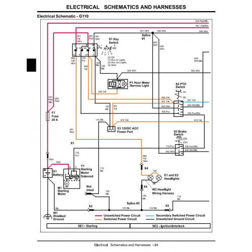 TECHNICAL SERVICE MANUAL - JOHN DEERE G100, LAWN AND GARDEN TRACTORS TM2020