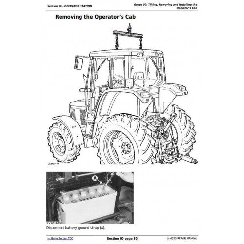 SERVICE REPAIR TECHNICAL MANUAL - JOHN DEERE TRACTORS 6300L,TM4523 