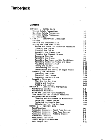 8045511 - JOHN DEERE TIMBERJACK 520A (A SERIES) FORESTRY CLAMBUNK OPERATOR MANUAL