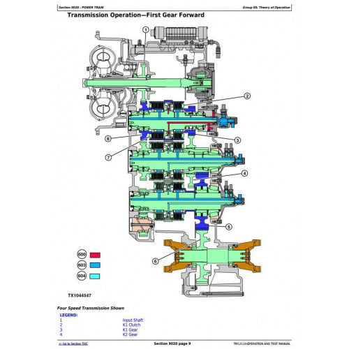 DIAGNOSTIC, OPERATION & TEST SERVICE MANUAL -  JOHN DEERE 824K 4WD LOADER (SN.641970—664099) TM12114 