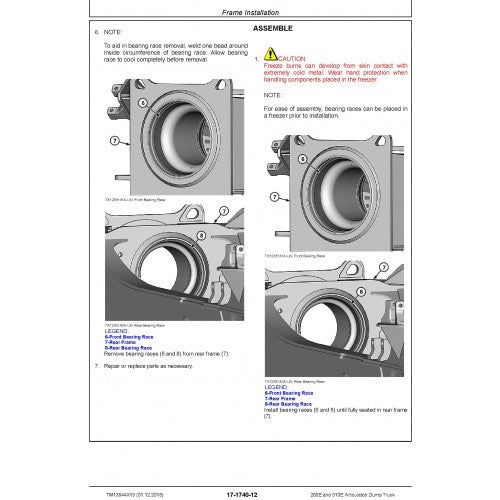 REPAIR TECHNICAL MANUAL-JOHN DEERE 260E ARTICULATED DUMP TRUCK (SN. D677827-) (TM13844X19)