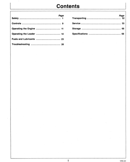 JOHN DEERE 60 (SERIES)  FORESTRY Skid Steers OPERATOR MANUAL - OMM77702