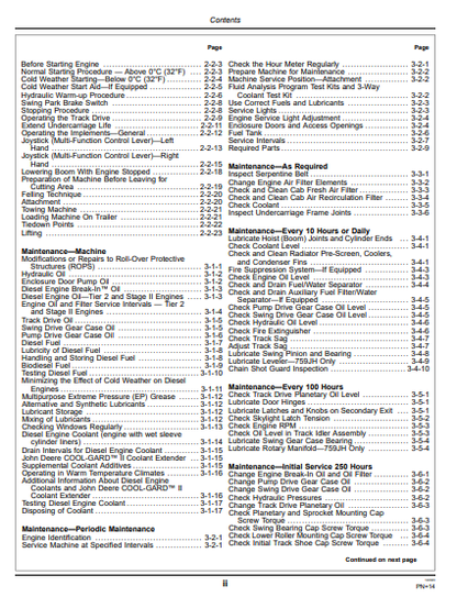 OPERATOR MANUAL - JOHN DEERE 540H, 548H, 640H, 648H, 748H, 848H (H SERIES) Construction Skidders- OMT255825_24