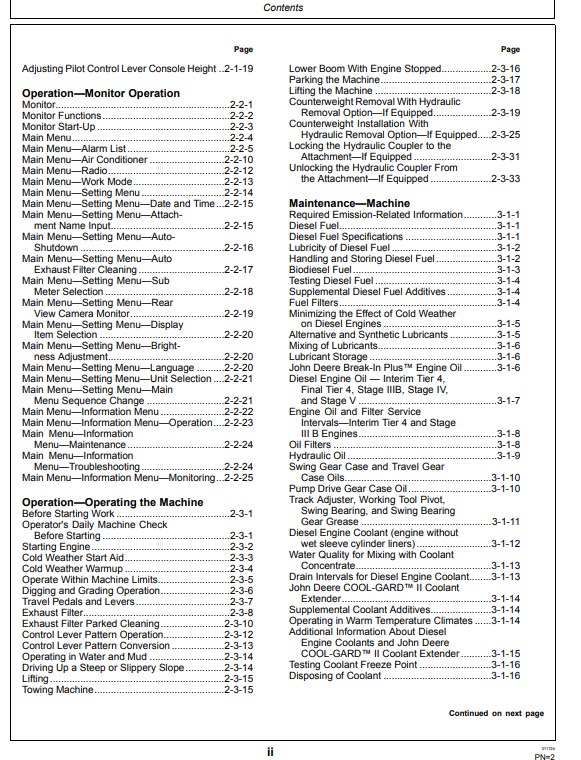 OPERATOR MANUAL - JOHN DEERE 210G, 210GLC (G SERIES) Construction Backhoe Loaders  - OMT308593_24