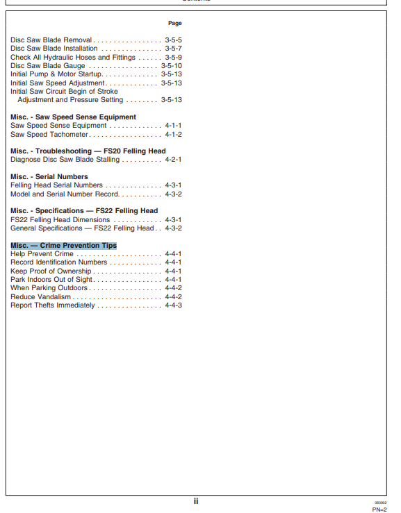 JOHN DEERES 850 (50 SERIES) FORESTRY Tracked Feller Bunchers  OPERATOR MANUAL - OMF383437_