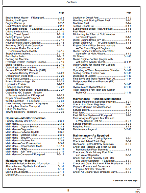 OPERATOR MANUAL - JOHN DEERE 300 P  Construction Excavators OMT471168X019