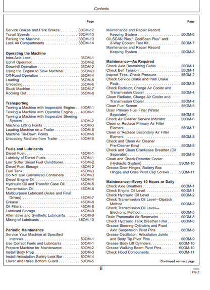 JOHN DEERE B30C(C SERIES) Construction Articulated Dump Trucks OPERATOR MANUAL - OMT167175