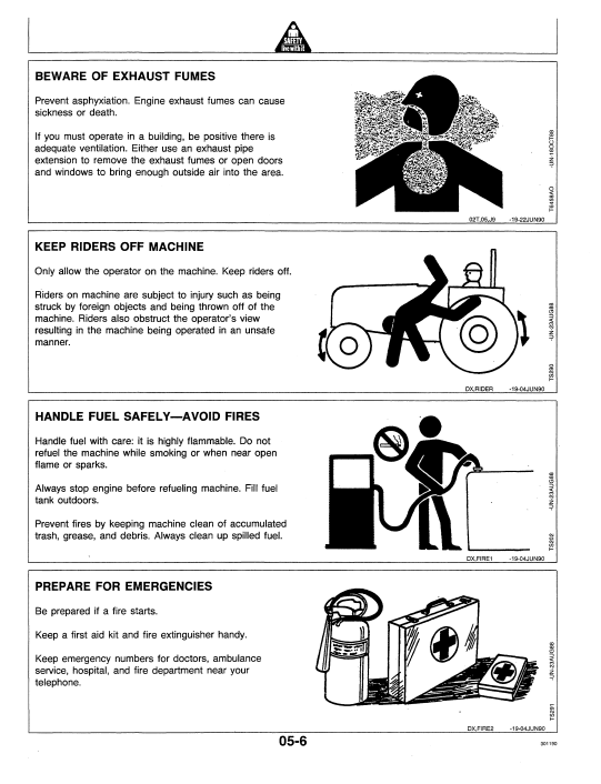 JOHN DEERE 495D (D SERIES) Construction Excavators OPERATOR MANUAL - OMAT126003