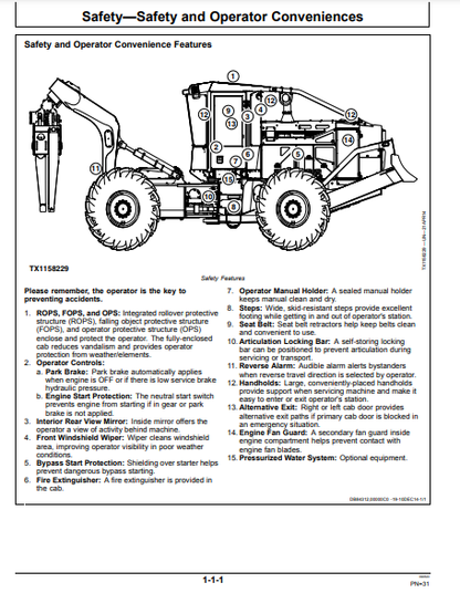 OPERATOR MANUAL - JOHN DEERE 640L,648L,748L,848L,948L FORESTRY SKIDDER OMT335601X19