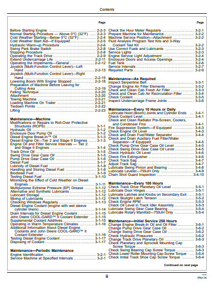 OPERATOR MANUAL - JOHN DEERE 903KH, 909KH (K SERIES) Construction Tracked Harvesters- OMT253406_24