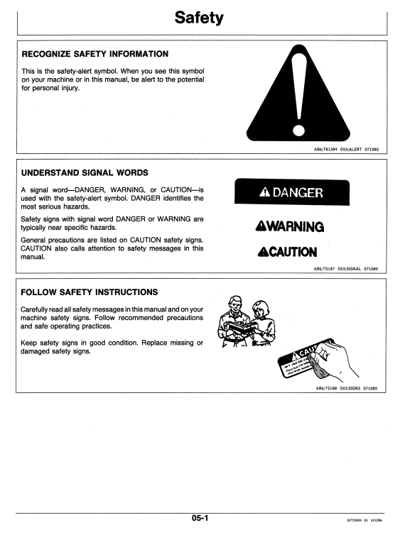 JOHN DEERE 350D, 355D (D SERIES) FORESTRY Crawlers OPERATOR MANUAL - OMT105029