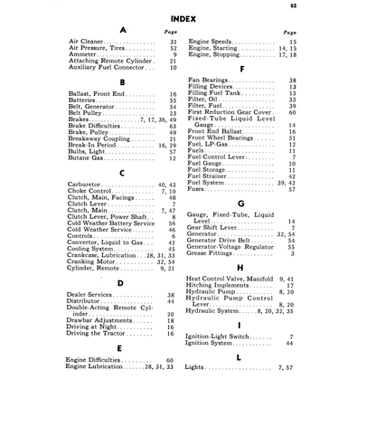 OMR2073 - JOHN DEERE 620 SERIES ORCHARD TRACTOR OPERATOR MANUAL