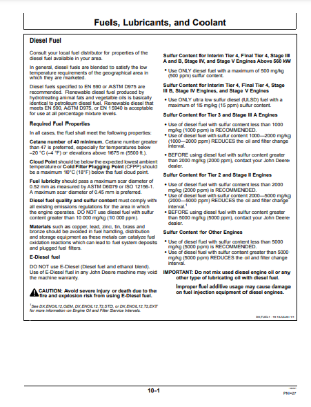 OPERATOR MANUAL - JOHN DEERE 8.1L,6081HF001,6081TF001 (POWERTECH) Construction Engine OMRG24828