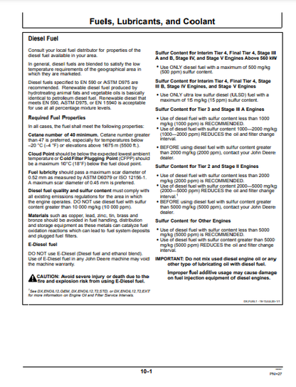 OPERATOR MANUAL - JOHN DEERE 8.1L,6081HF001,6081TF001 (POWERTECH) Construction Engine OMRG24828