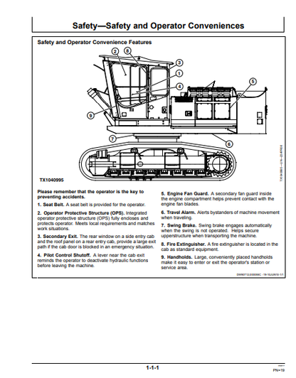 OMT231429 - JOHN DEERE 2454D (D SERIES) Forestry Log Loaders  OPERATOR MANUAL