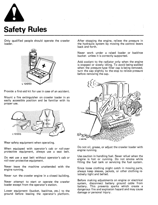 JOHN DEERE 455 (SERIES) Construction Crawlers OPERATOR MANUAL - OML35360