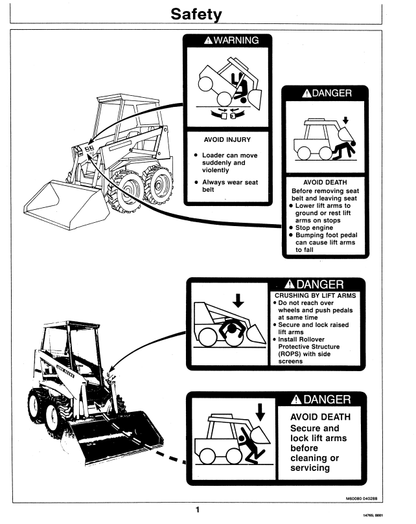 JOHN DEERE 60 (SERIES)  FORESTRY Skid Steers OPERATOR MANUAL - OMM77702