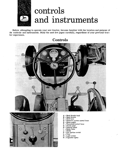 JOHN DEERE 1010 ( SERIES ) Construction Tractors OPERATOR MANUAL - OMT16143