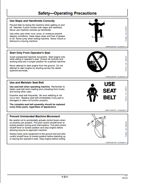 OMT187112 - JOHN DEERE 450CLC (C SERIES) Construction Excavators OPERATOR MANUAL