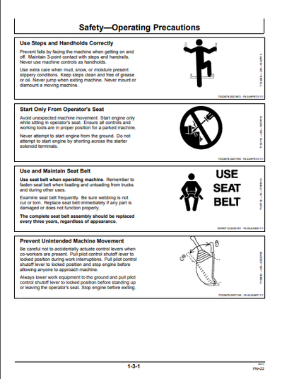 OMT187112 - JOHN DEERE 450CLC (C SERIES) Construction Excavators OPERATOR MANUAL