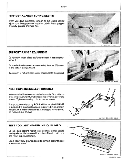 OPERATOR MANUAL - JOHN DEERE 550B, 555B (BSERIES) Construction Crawlers OMT81348