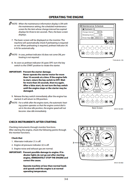 EM1U422 - JOHN DEERE ZAXIS135US-3,ZAXIS225US-3,ZAXIS225USR-3 (ZAXIS-3 SERIES) Hitachi Excavators OPERATOR MANUAL