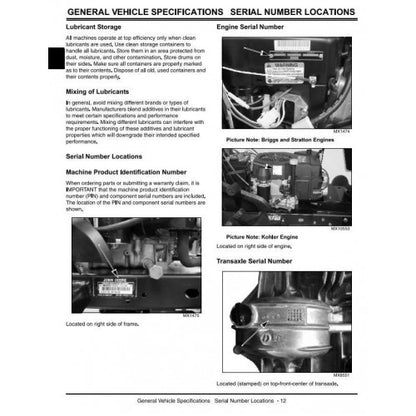 TECHNICAL SERVICE MANUAL -  JOHN DEERE SST15, SST16, SST18 SPIN-STEER LAWN TRACTORS  TM1908 