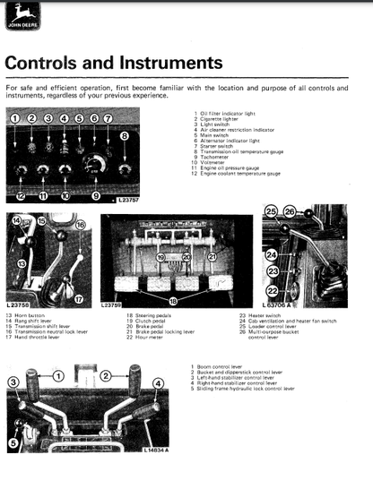 JOHN DEERE 455 (SERIES) Construction Crawlers OPERATOR MANUAL - OML35360