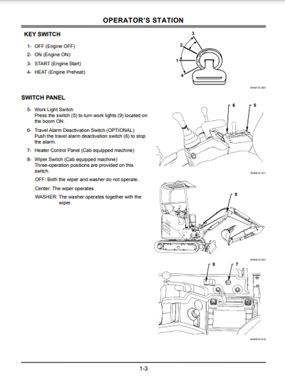 EM1MSEN12 - JOHN DEERE ZAXIS17U-2(ZAXIS-2 SERIES) Hitachi Excavators OPERATOR MANUAL