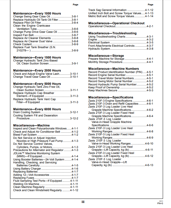 JOHN DEERE 17ZTS (METRIC) Construction Excavators OPERATOR MANUAL -OMT185582_