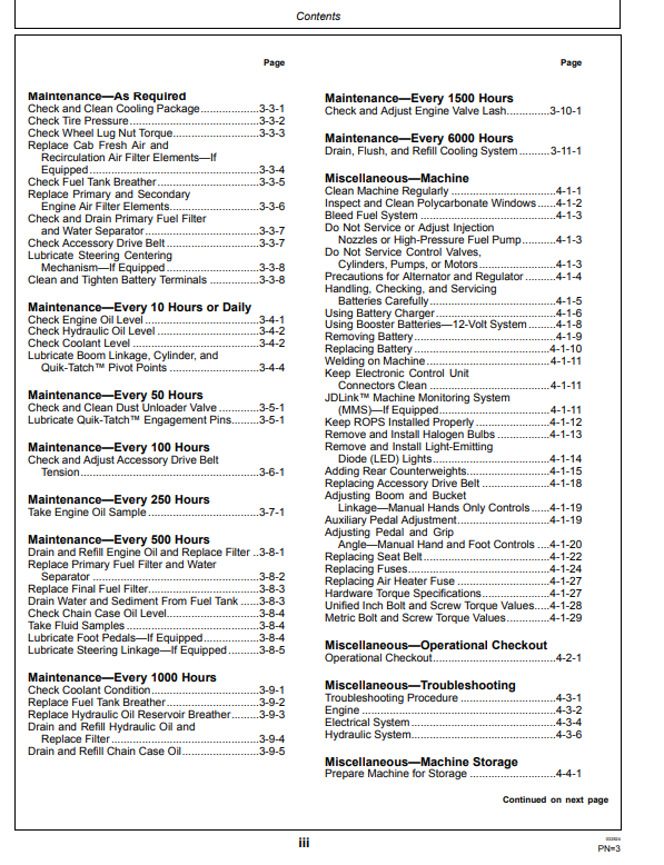 OPERATOR MANUAL - JOHN DEERE E240, E240LC, E260LC  Construction Excavators  - OMT417971X019_44