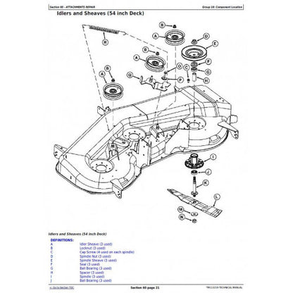 DIAGNOSTIC MANUAL - JOHN DEERE D105,LAWN TRACTORS TM113219