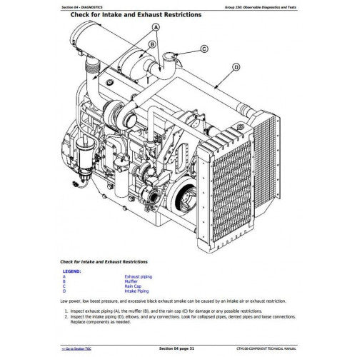 COMPONENT TECHNICAL MANUAL - JOHN DEERE POWERTECH 10.5L (6105) & 12.5L (6125) DIESEL BASE ENGINE CTM100 